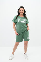 Dres damski plus size Freedom short 8092