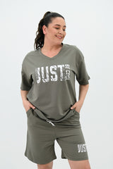 Garnitur damski plus size Just 8087