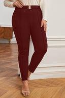 Pantaloni dama marimi mari cu catarama PTS003