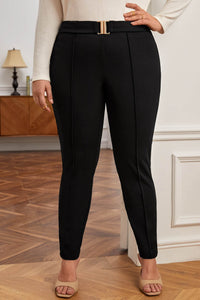 Pantaloni dama marimi mari cu catarama PTS003