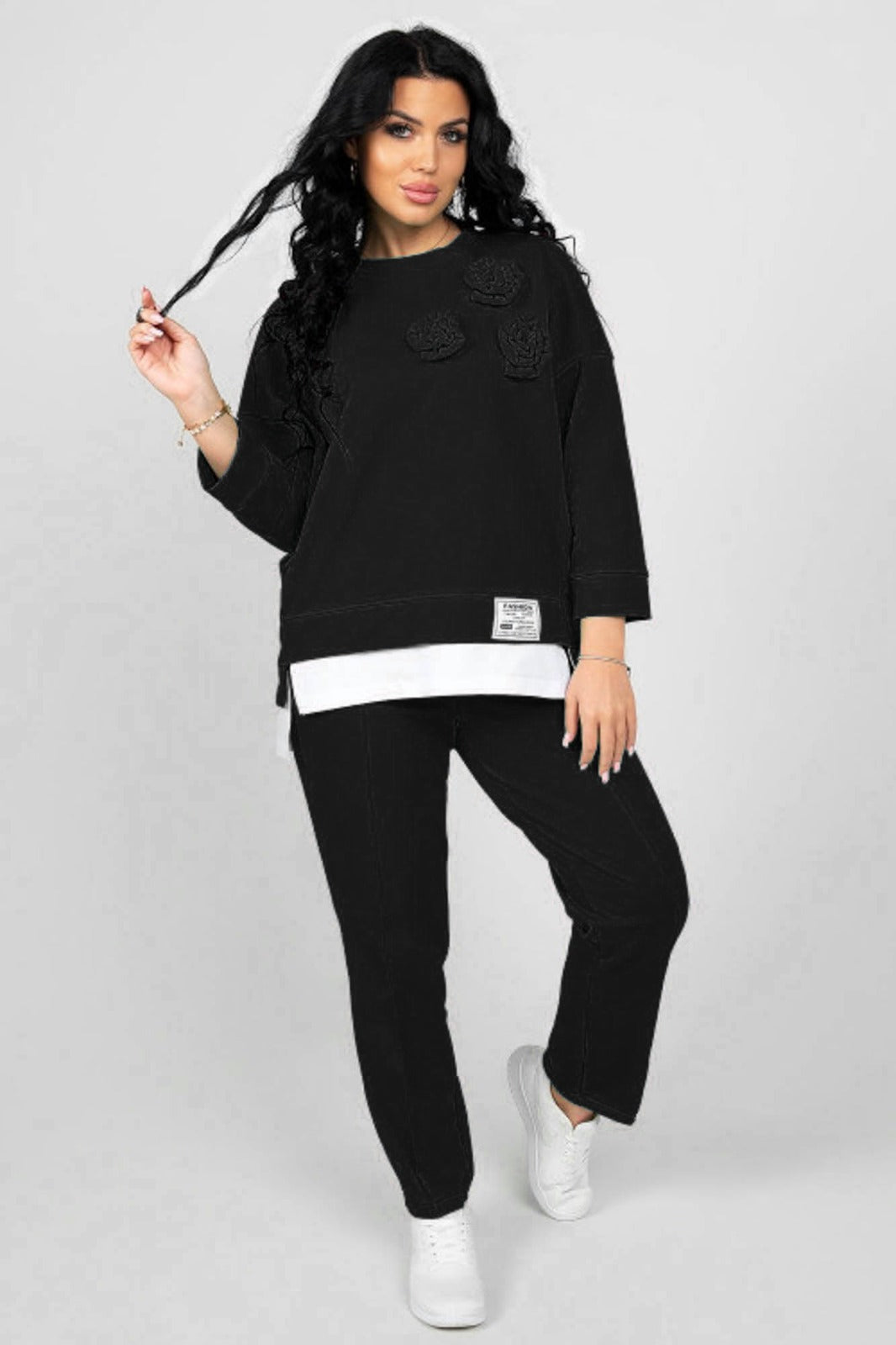 Dres damski w dużych rozmiarach Rose 8027