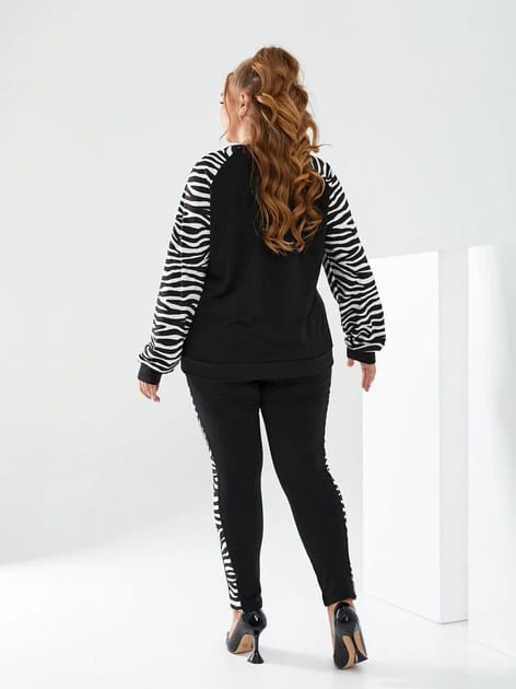 Trening dama marimi mari cu imprimeu animal print 8048