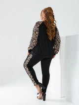 Trening dama marimi mari cu imprimeu animal print 8048