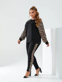 Trening dama marimi mari cu imprimeu animal print 8048