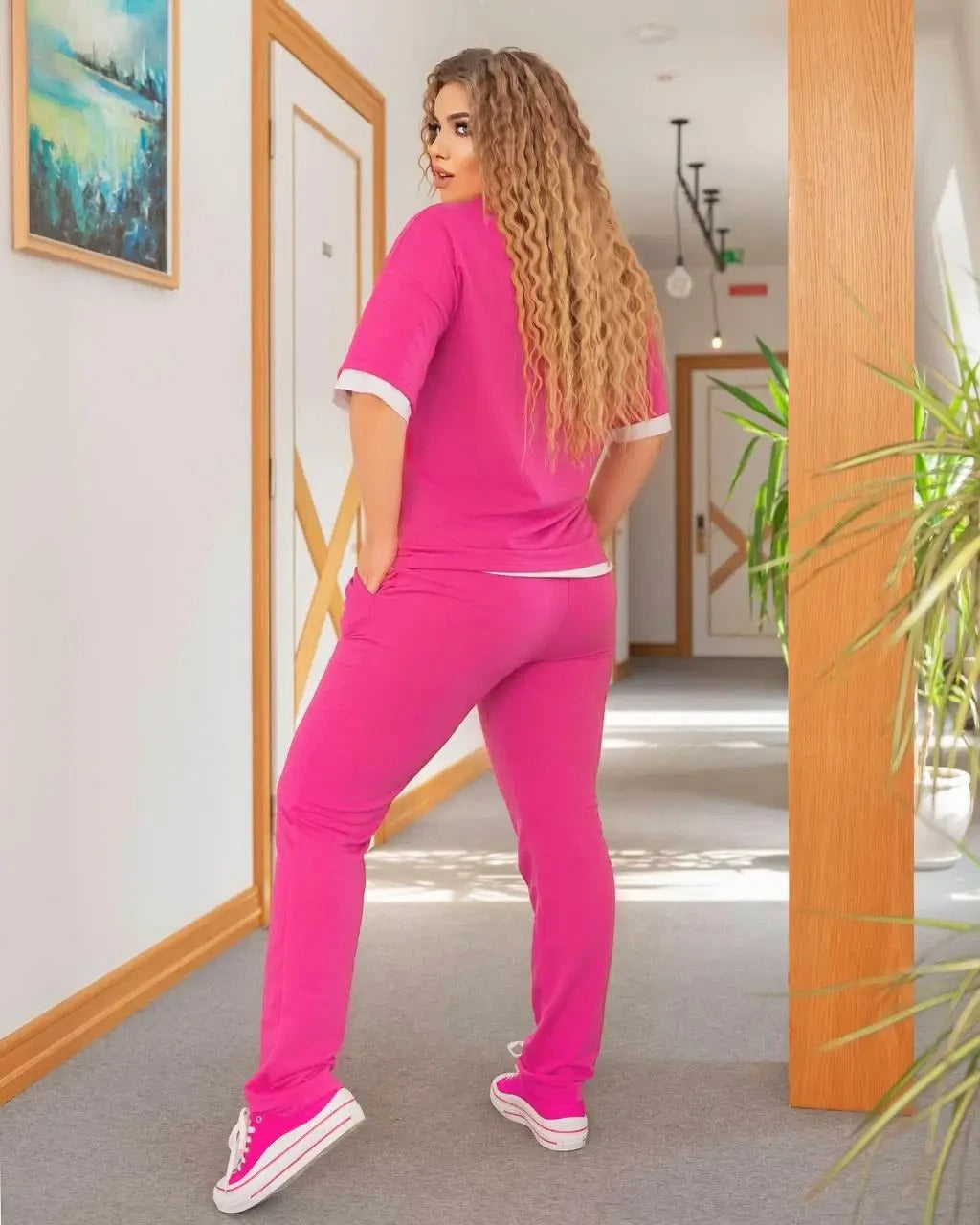 Trening dama din bumbac marimi mari 8098