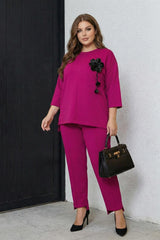 Dres damski duży rozmiar 8182