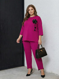 Dres damski duży rozmiar 8182