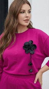 Dres damski duży rozmiar 8182