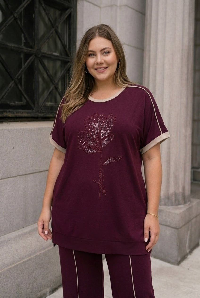 Dres damski duży rozmiar 8182