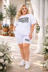 Dres damski plus size Freedom short 8092