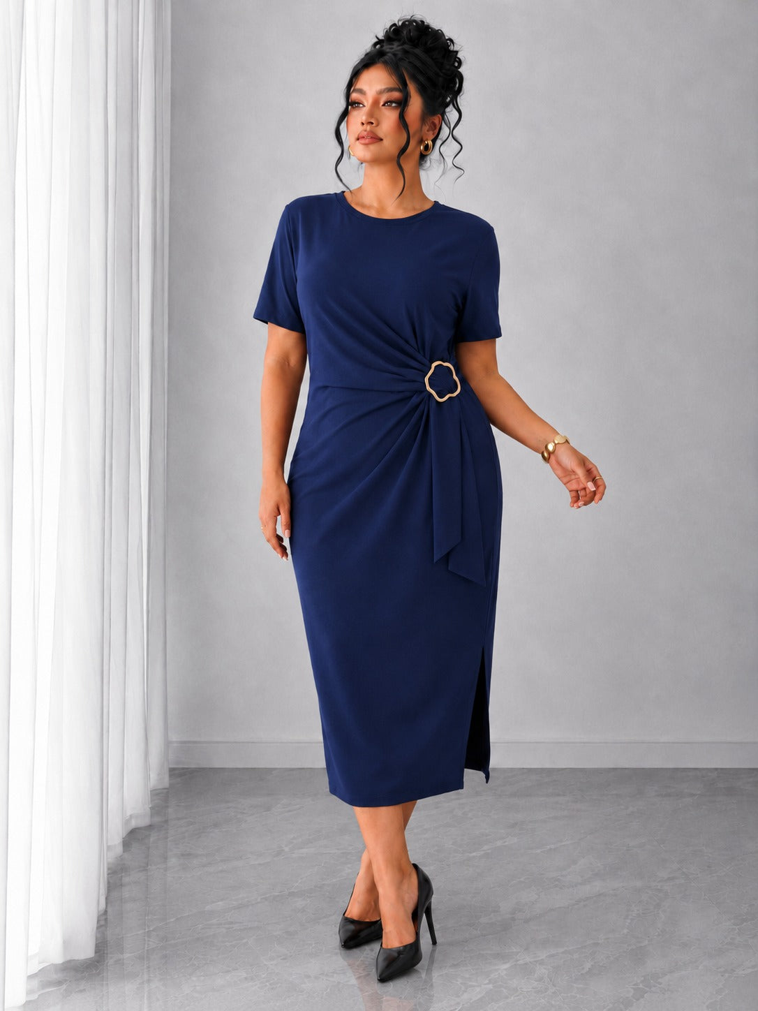 Sukienka damska plus size 2202