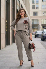 Dres damski duży rozmiar 8182