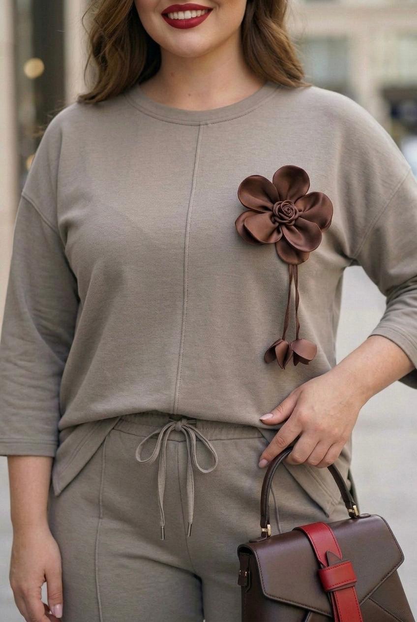 Dres damski duży rozmiar 8182