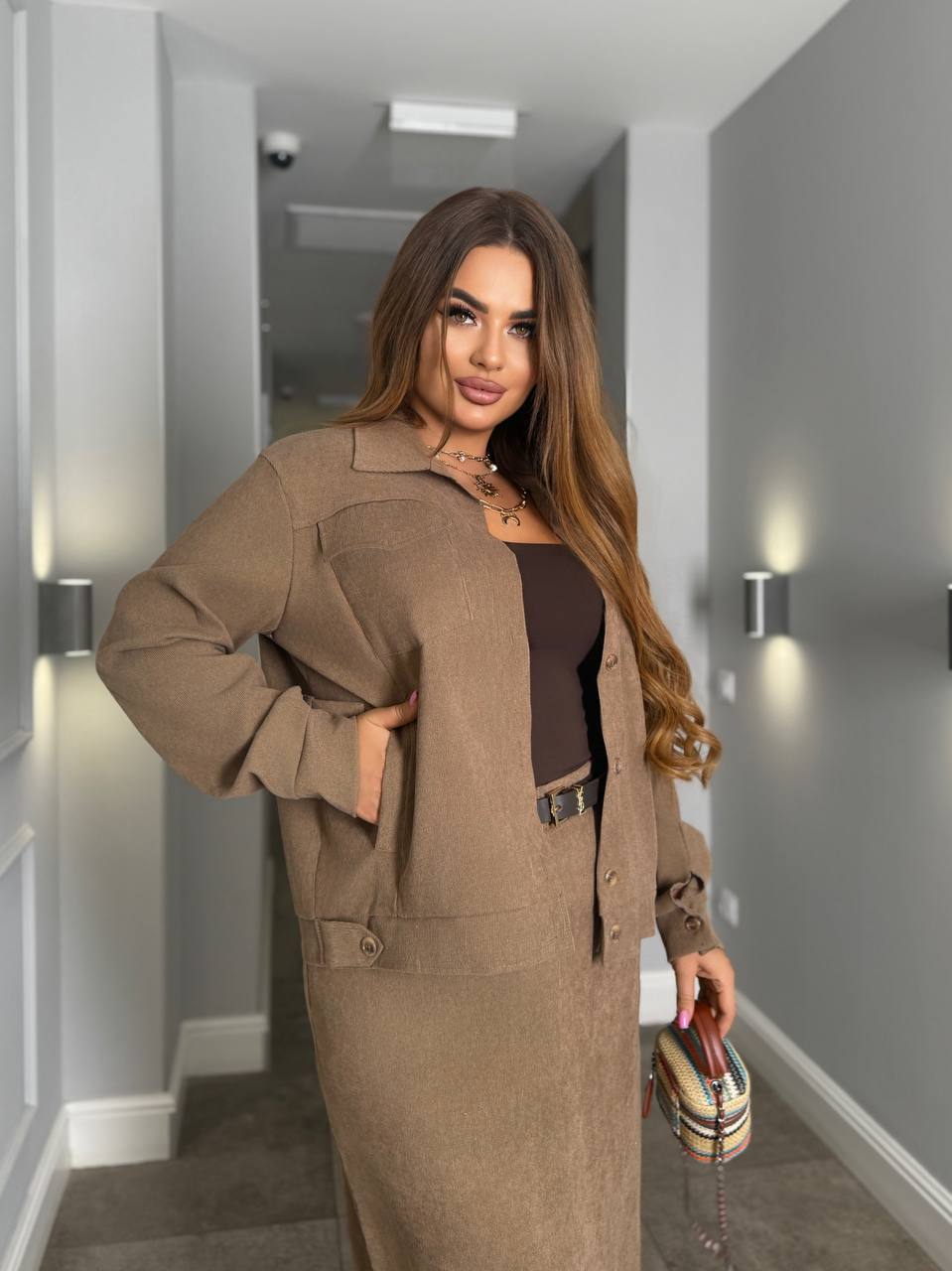 Garnitur damski plus size 062