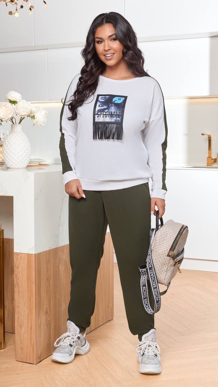Dres damski duży rozmiar 8182