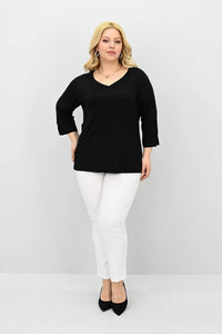 Koszulka damska plus size z koronką 1428-23