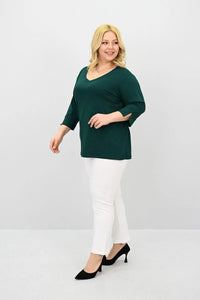 Koszulka damska plus size z koronką 1428-23