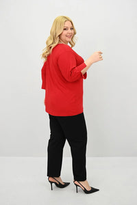 Koszulka damska plus size z koronką 1428-23