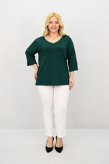 Koszulka damska plus size z koronką 1428-23